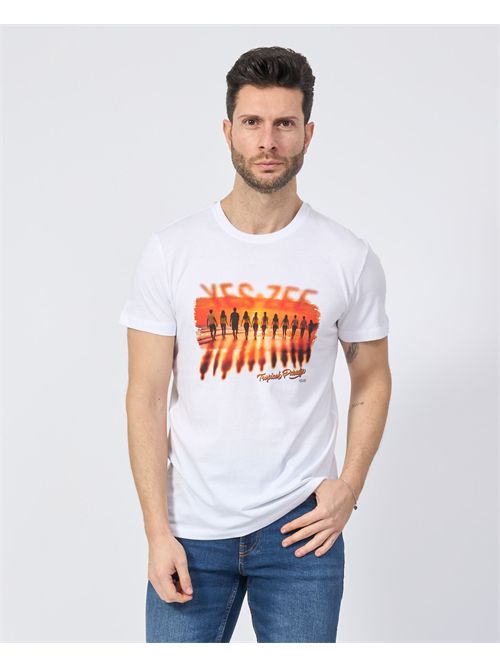 T-shirt en coton pour homme Yes Zee YES ZEE | T727-SG040107